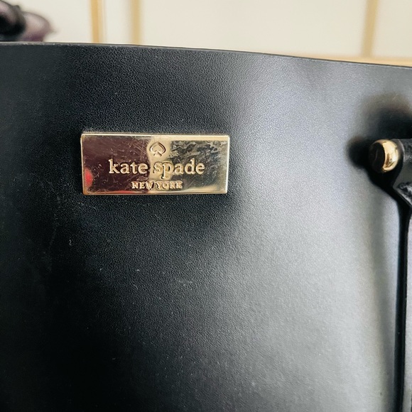 COPY - Kate Spade black tote with pink lining. Large business prof bag. - Picture 4 of 4